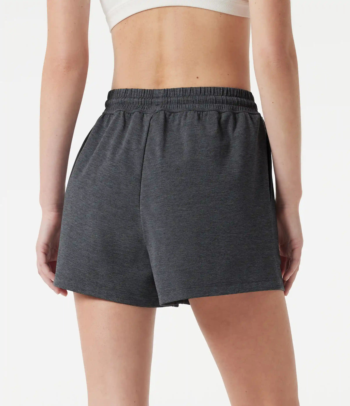 High Waisted Drawstring Quick Dry Workout Shorts 3'' with Pockets