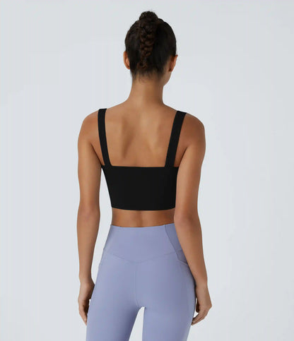 SoftlyZero™ Airy Low Support Cut Out InstantCool Low Support Yoga Sports Bra A-D Cups