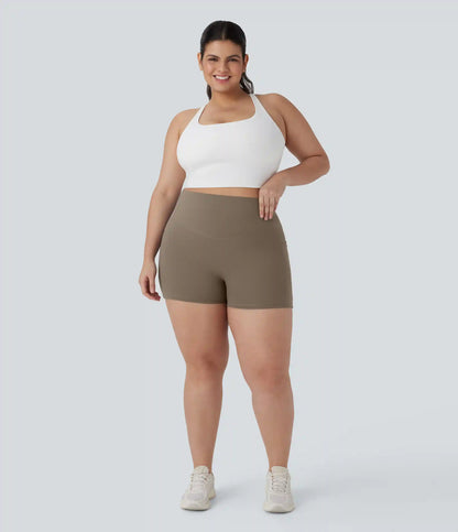 Plus Size Halara UltraSculpt™ High Waisted Tummy Control Training Biker Shorts 3'' with Pockets
