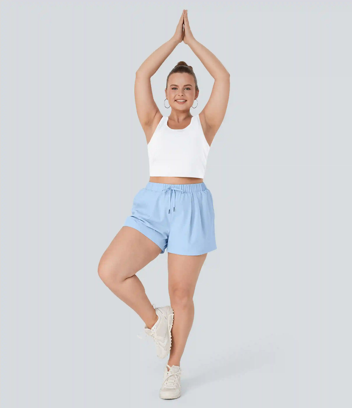 U Neck Crossover Plus Size Barre Ballet Dance Tank Top