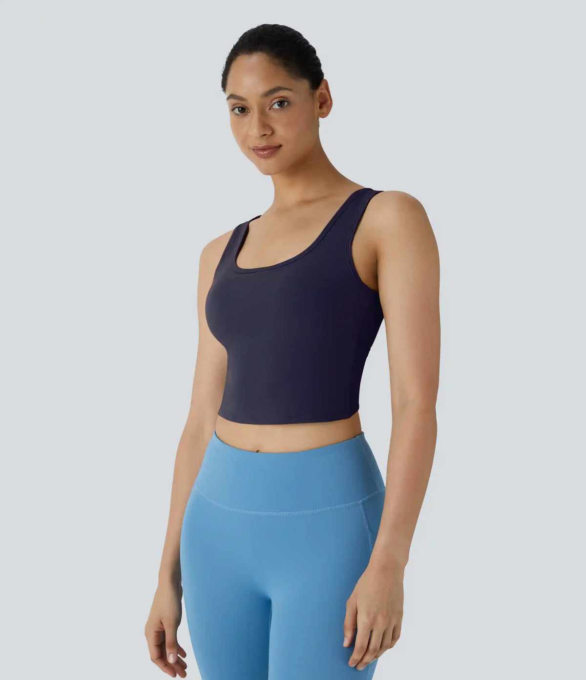 U Neck Crossover Barre Ballet Dance Tank Top A-D Cups