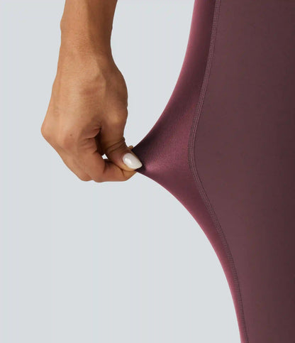 Halara UltraSculpt™ High Waisted Stretchy PU Tummy Control Yoga Leggings with Pocket