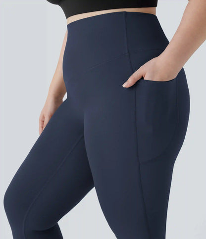 Halara UltraSculpt™ High Waisted Tummy Control Pocket Shaping Yoga Bootcut Plus Size Leggings