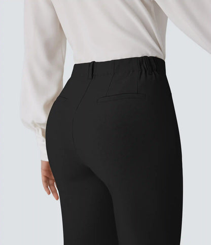 Mid Rise Zipper Pocket Work Bermuda Shorts 9''