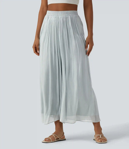 High Waisted Flowy Resort Baggy Pants