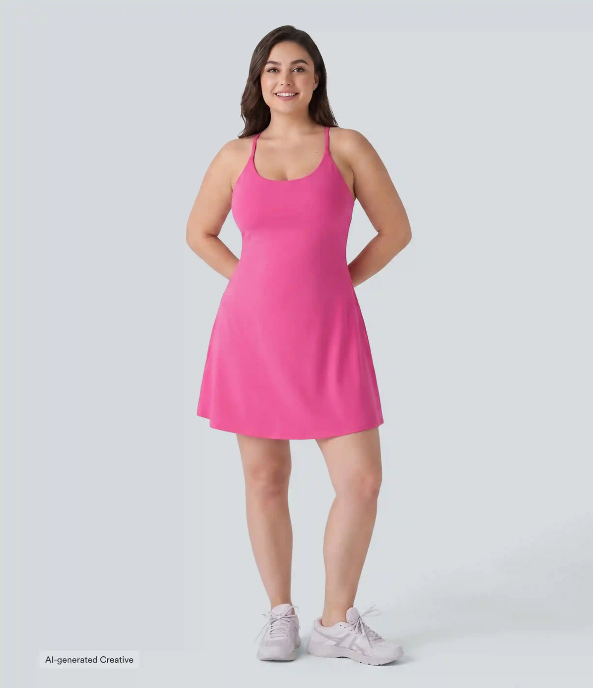 SoftlyZero™ Plush Active Plus Size Dress-Longer Length-Easy Peezy Edition