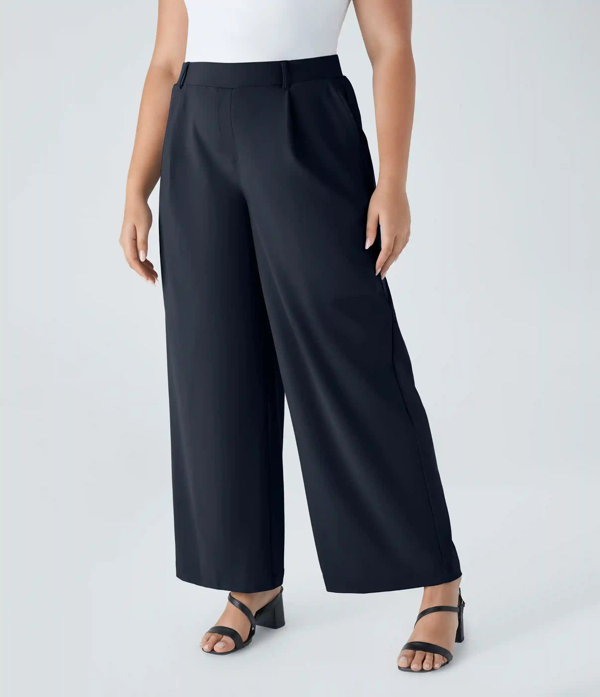 Halara Flex™ DayStretch High Waisted Pocket Straight Leg Work Plus Size Pants