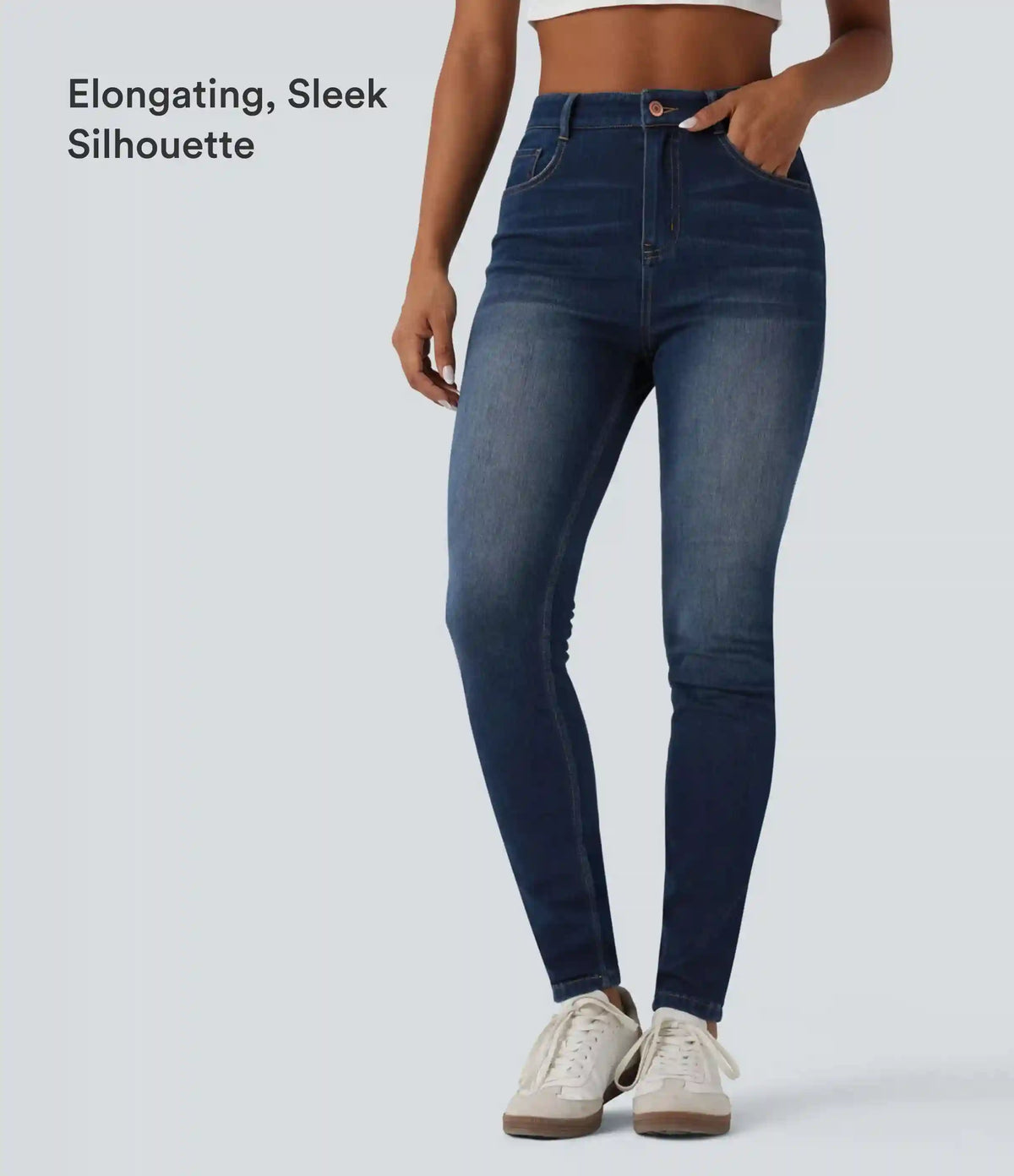 Halara Flex™ High Waisted Casual Skinny Jeans with Pockets