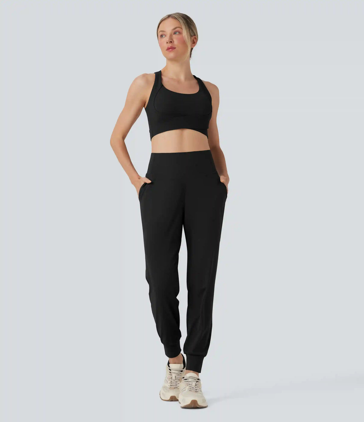 Halara UltraSculpt™ High Waisted Tummy Control Yoga Joggers with Pockets