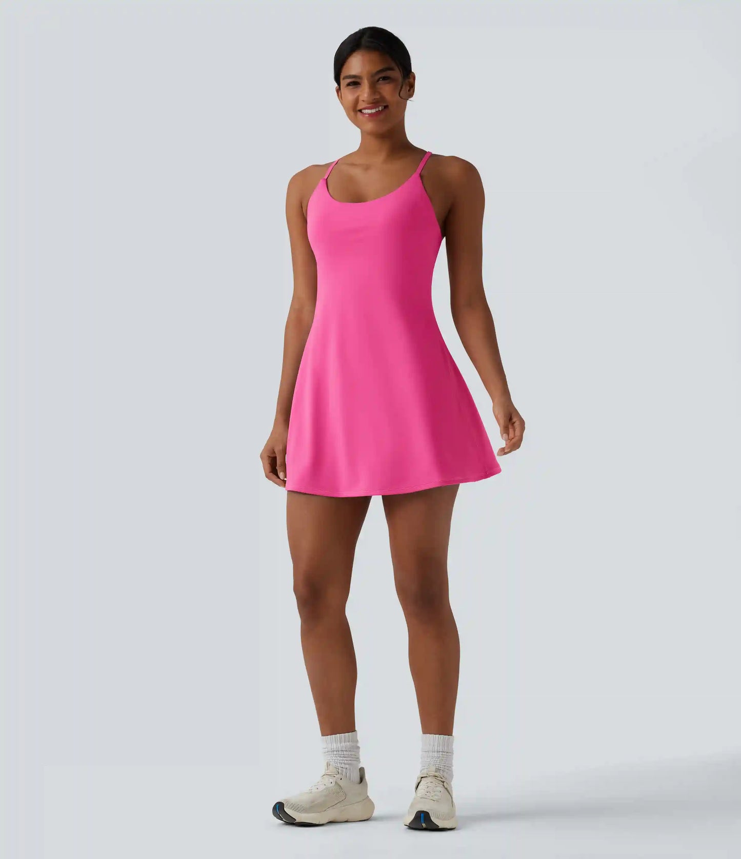 Softlyzero™ Plush Tummy Control Active Dress with Pockets-Easy Peezy Edition