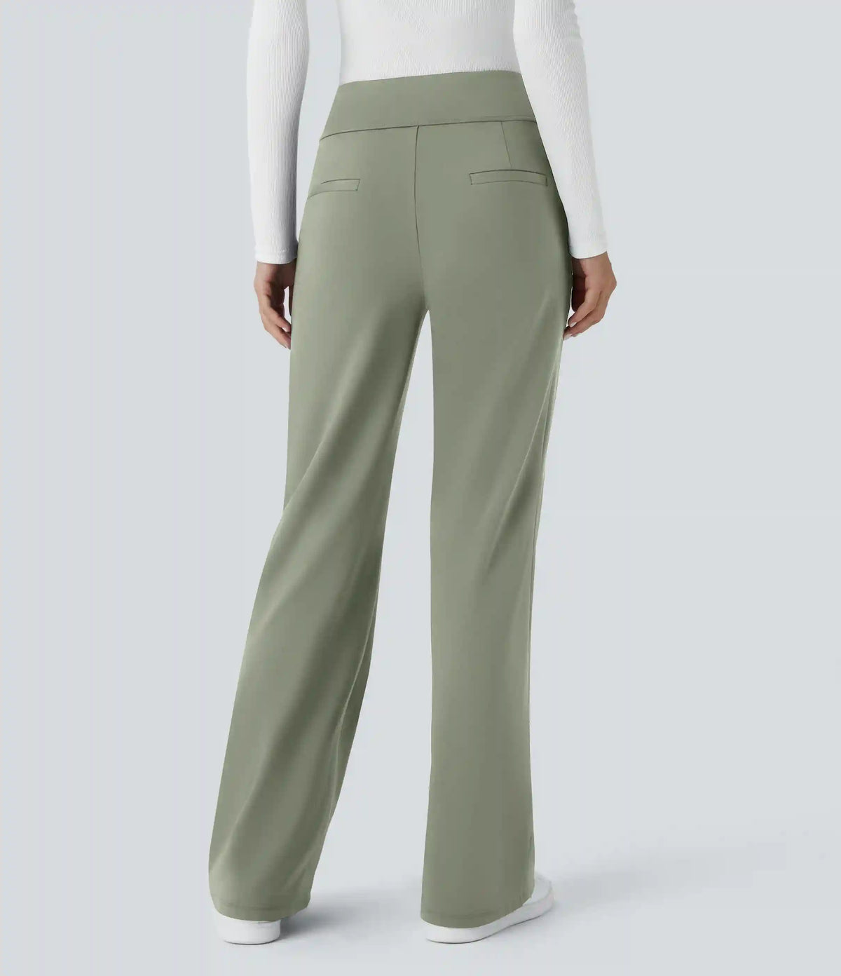 Halara Flex™ DayStretch Mid Rise Side Zipper Pocket Work Flare Pants