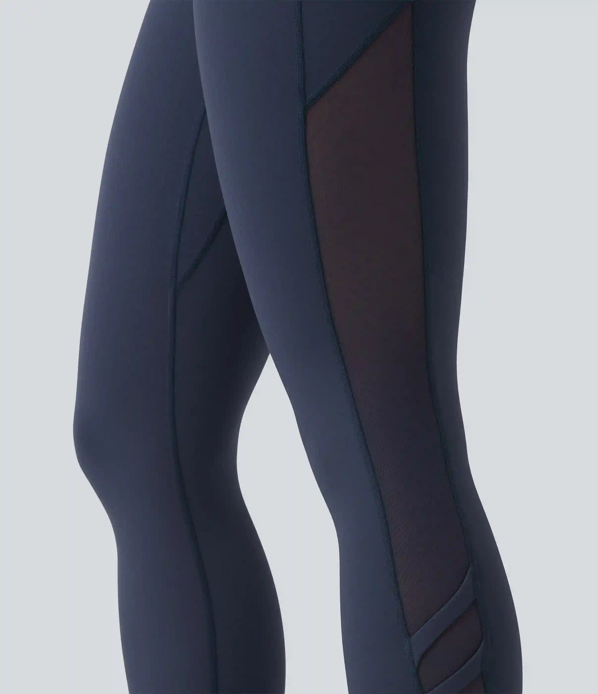 Halara UltraSculpt™ High Waisted Tummy Control Contrast Mesh Yoga 7/8 Leggings with Pocket
