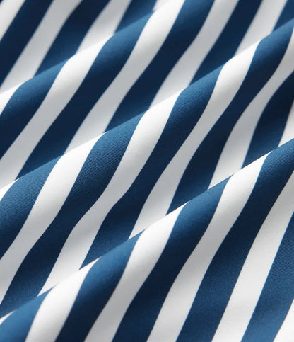 Low Rise Ruched Stripes Resort Baggy Shorts with Pockets