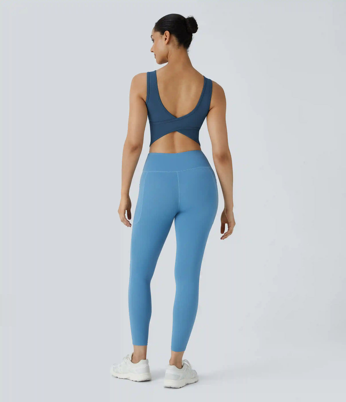 U Neck Crossover Barre Ballet Dance Tank Top A-D Cups