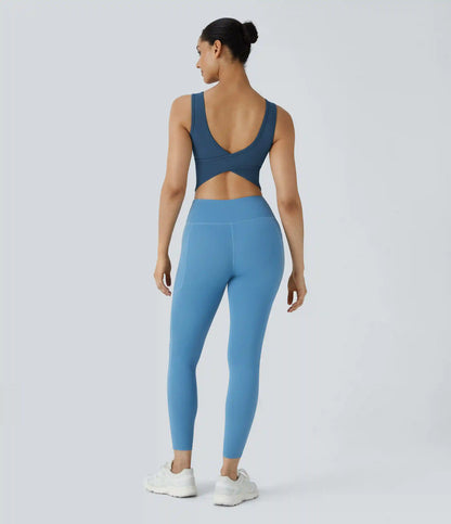 U Neck Crossover Barre Ballet Dance Tank Top A-D Cups