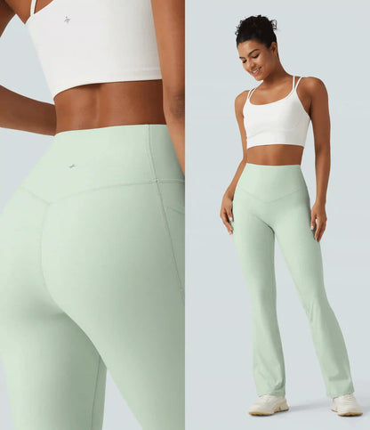 Halara UltraSculpt™ High Waisted Tummy Control Shaping Yoga Bootcut Leggings with Pockets