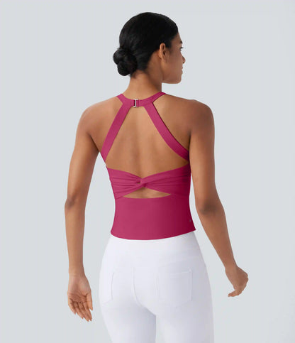 SoftlyZero™ Plush Cut Out Yoga Tank Top A-D Cups