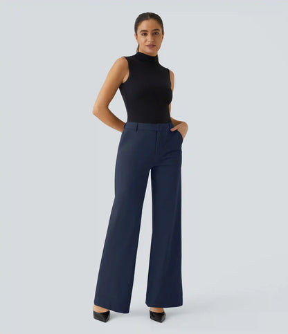 Halara Flex™ Mid Rise Pocket Straight Leg Work Pants
