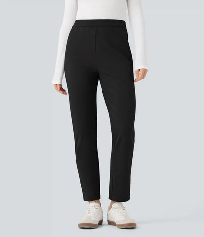 Halara Flex™ DayStretch Foldover High Waisted Drawstring 7/8 Slim Work Pants with Pockets