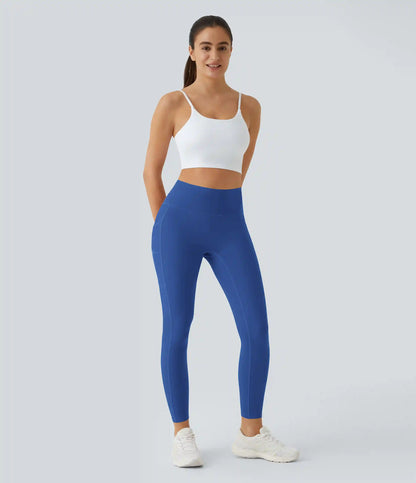 SoftlyZero™ High Waisted Double Pockets Plain Leggings