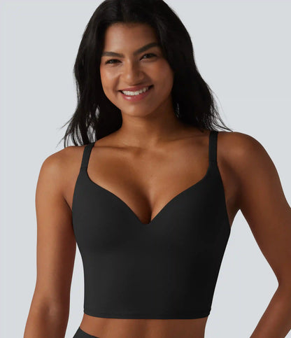 Halara UltraSculpt™ Push-Up Crisscross Adjustable Straps Non-Removable Pad Yoga Tank Top