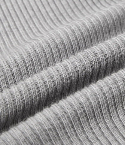 Lapel Long Sleeve Thumb Hole Work Sweater