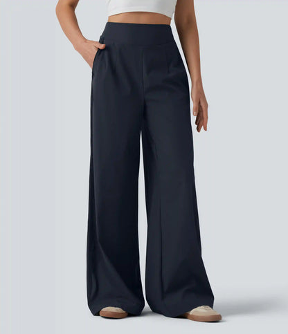 High Waisted Wide Leg Baggy Casual Pants with Pockets