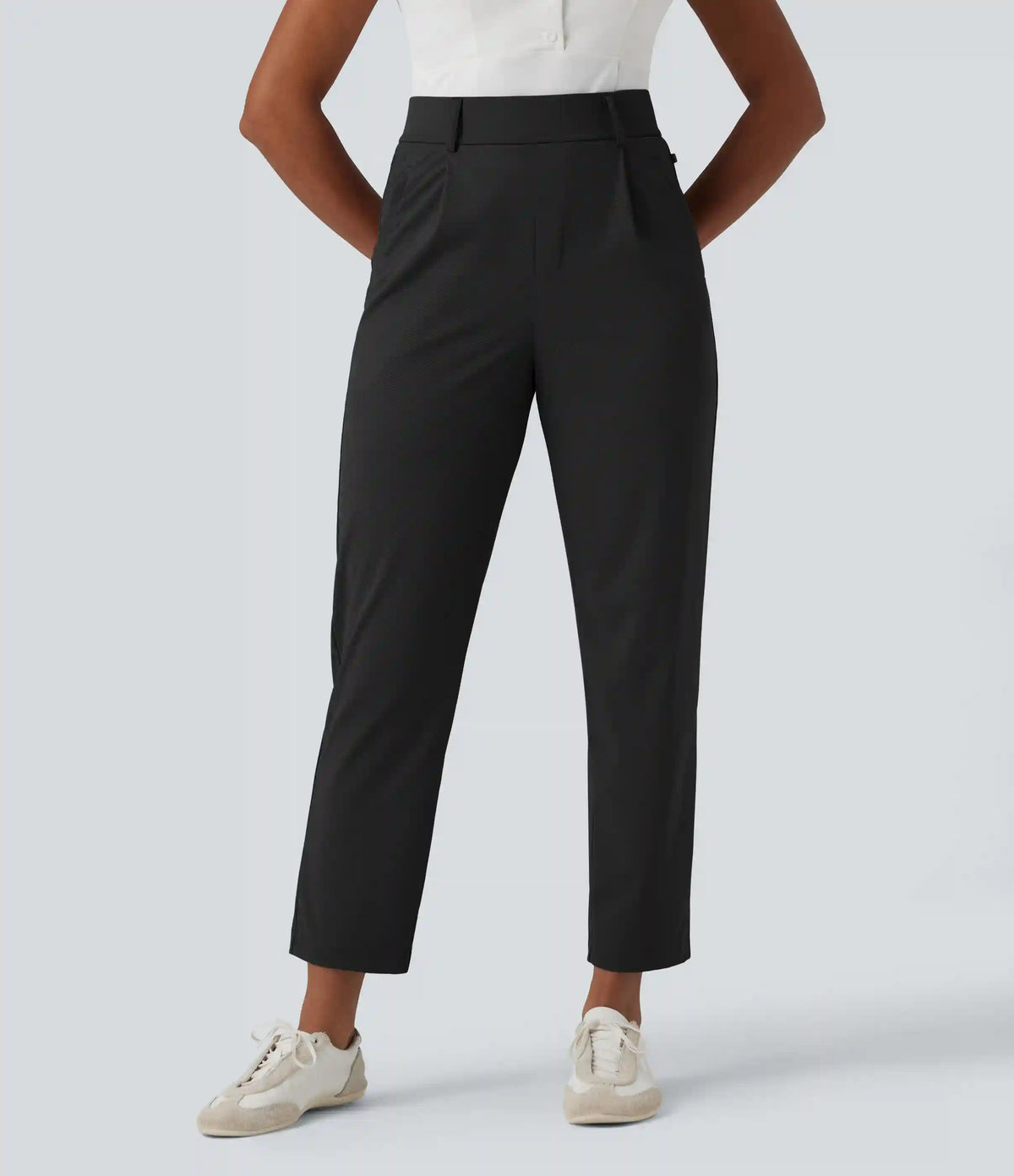 High Waisted Quick Dry Golf Pants with Pockets-Golf Tee-UPF40+