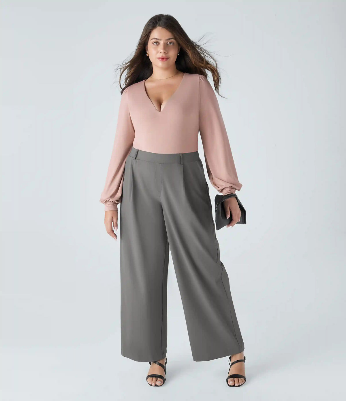 Halara Flex™ DayStretch High Waisted Pocket Straight Leg Work Plus Size Pants