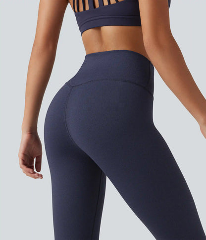 High Waisted Waffle Casual Leggings