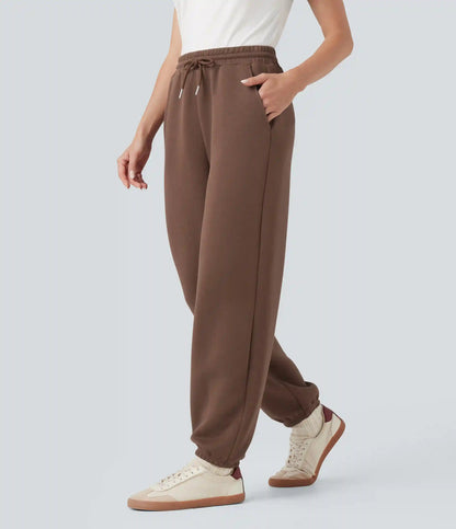 SpacerTek™ Mid Rise Drawstring Casual Joggers with Pockets