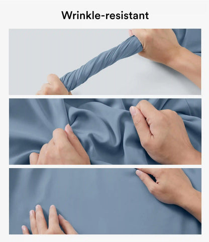 Wrinkle Recovery Boat Neck Long Sleeve Ruched Tie Work Blouse