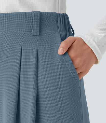Halara Flex™ High Waisted Pocket Wide Leg Waffle Work Pants