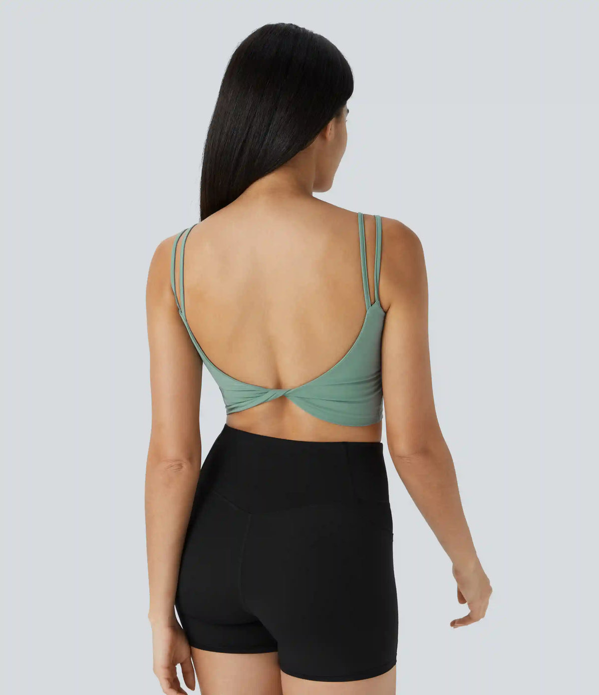 Double Straps Cropped Yoga Tank Top