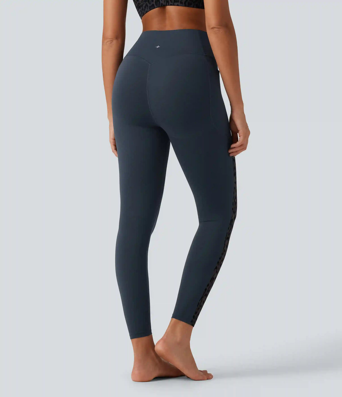 Halara UltraSculpt™ Leopard Print High Waisted Tummy Control Butt Lifting Yoga Leggings with Pockets
