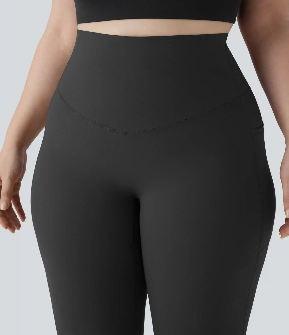 Halara UltraSculpt™ High Waisted Tummy Control Pocket Shaping Yoga Bootcut Plus Size Leggings