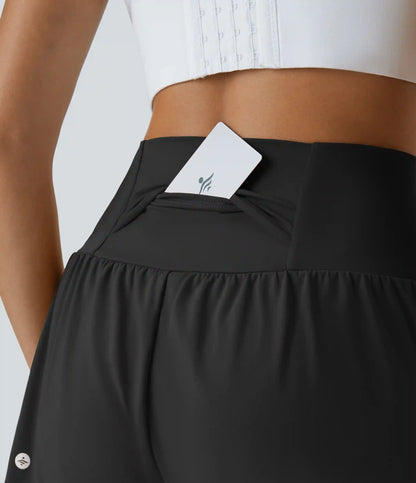 SoftlyZero™ Airy Super High Waisted 2-in-1 InstantCool Yoga Shorts with Pockets
