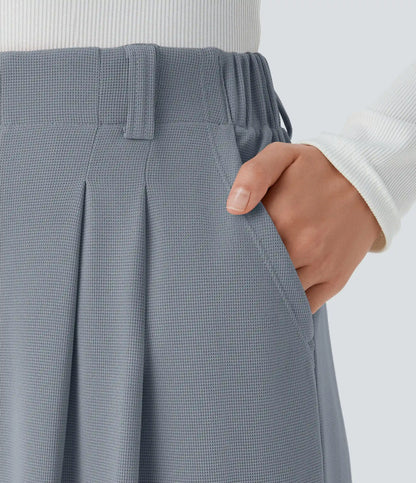 Halara Flex™ High Waisted Pocket Wide Leg Waffle Work Pants