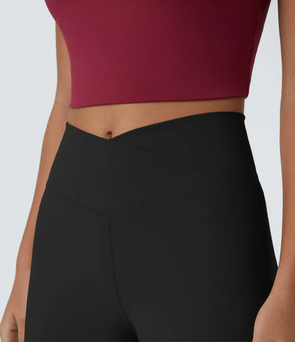 DayStretch Crossover High Waisted Pocket Wide Leg Yoga Pants