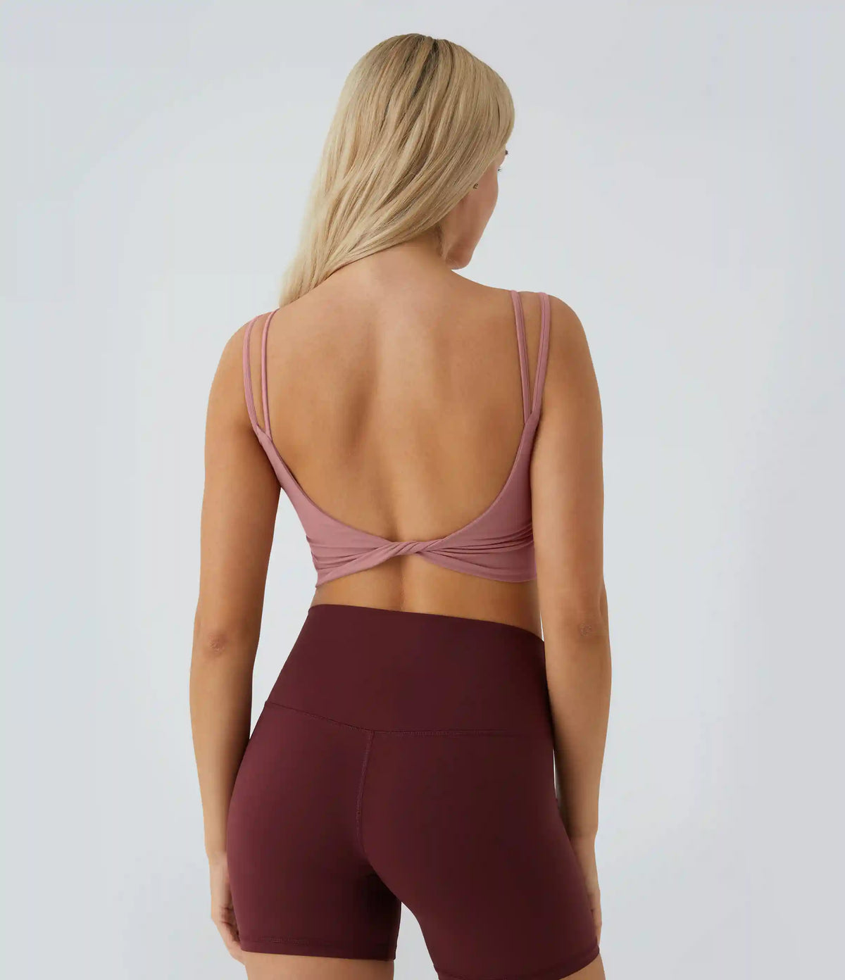 Double Straps Cropped Yoga Tank Top