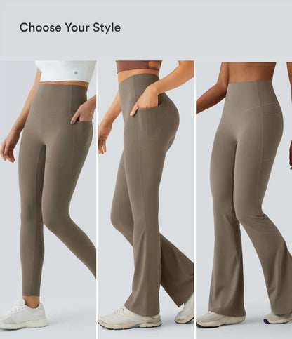 Halara UltraSculpt™ High Waisted Tummy Control Flare Yoga Leggings with Pockets