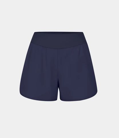 Breezeful™ High Waisted Pocket Quick Dry Casual Shorts 4"