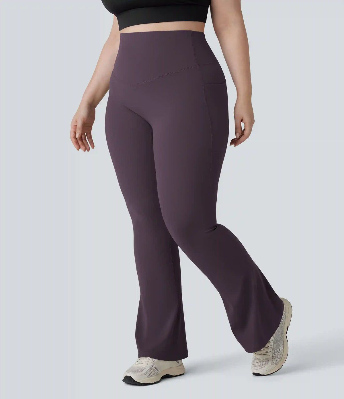 Halara UltraSculpt™ High Waisted Tummy Control Pocket Shaping Yoga Bootcut Plus Size Leggings