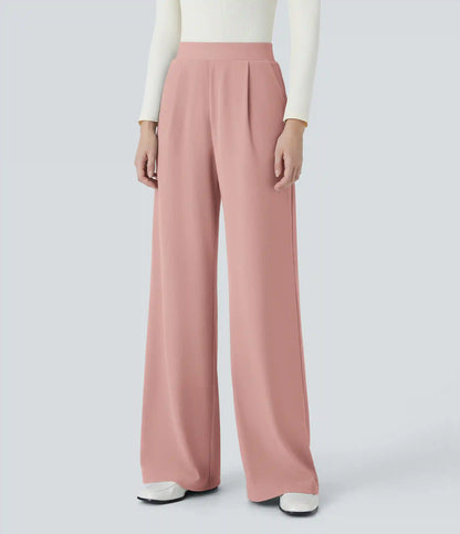 Halara Flex™ High Waisted Body Sculpt Waist-Slimming Pocket Wide Leg Micro Waffle Work Pants
