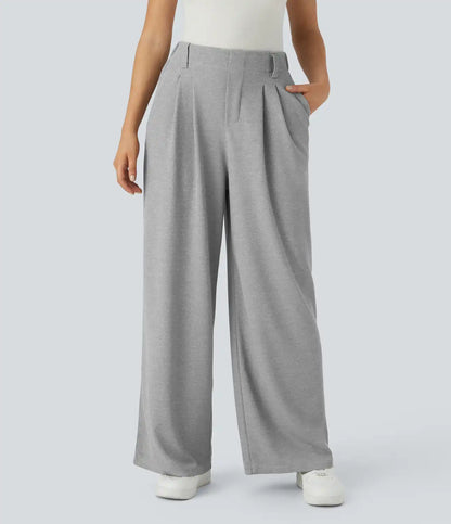 Halara Flex™ High Waisted Pocket Wide Leg Waffle Work Pants