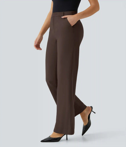 Halara Flex™ Mid Rise Pocket Straight Leg Work Pants