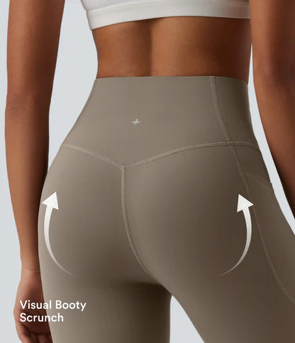 Halara UltraSculpt™ High Waisted Tummy Control Flare Yoga Leggings with Pockets