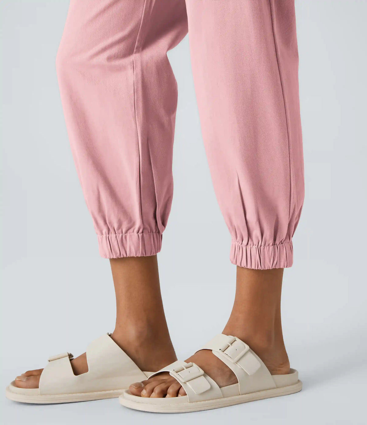 Mid Rise Casual Joggers with Pockets
