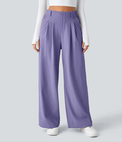 Halara Flex™ High Waisted Pocket Wide Leg Waffle Work Pants