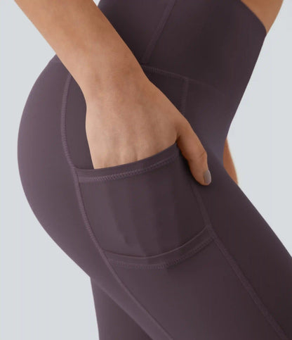 SoftlyZero™ High Waisted Double Pockets Plain Leggings